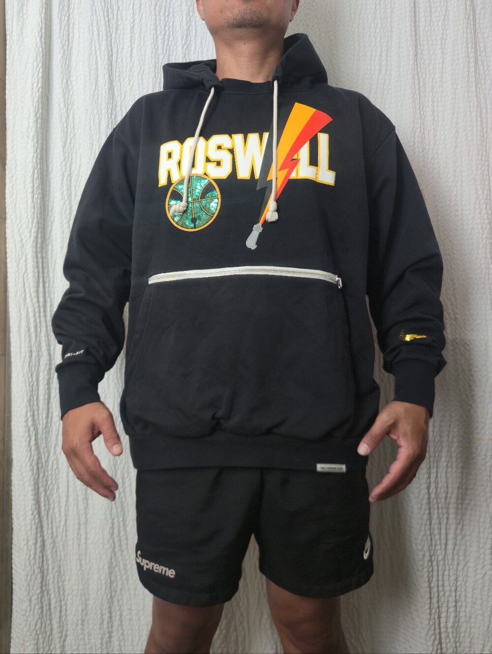 Nike Dri-FIT Roswell Rayguns Premium Men’s Basketball Hoodie Black 2XL